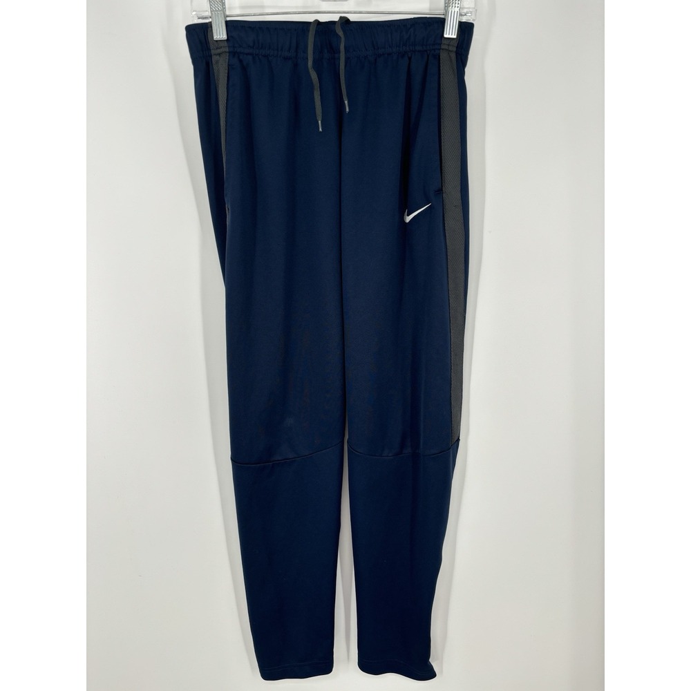 Nike Track Pants Epic Training Ankle Zip Tapered Knit Navy 835573-418 Mens Small
